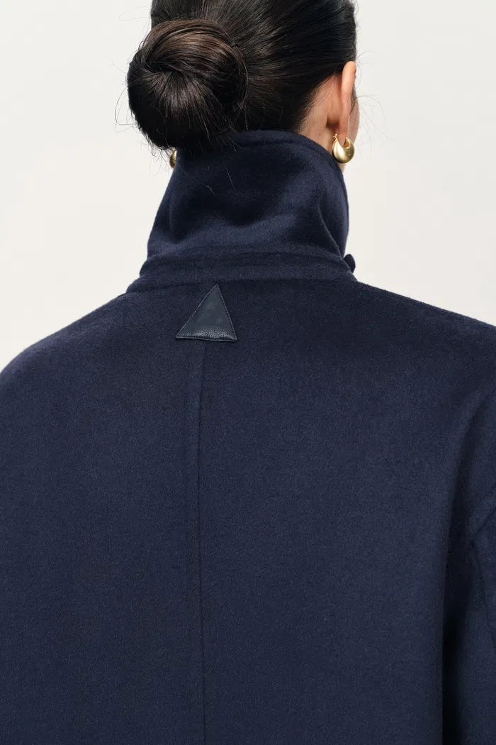 Abrigo en cachemir doble faz