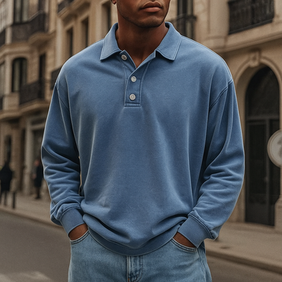 Pack de 4 Polos Casuales de Manga Larga - Arnaud™