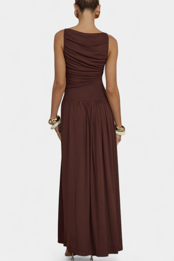 Maddy Vestido Maxi sin Mangas