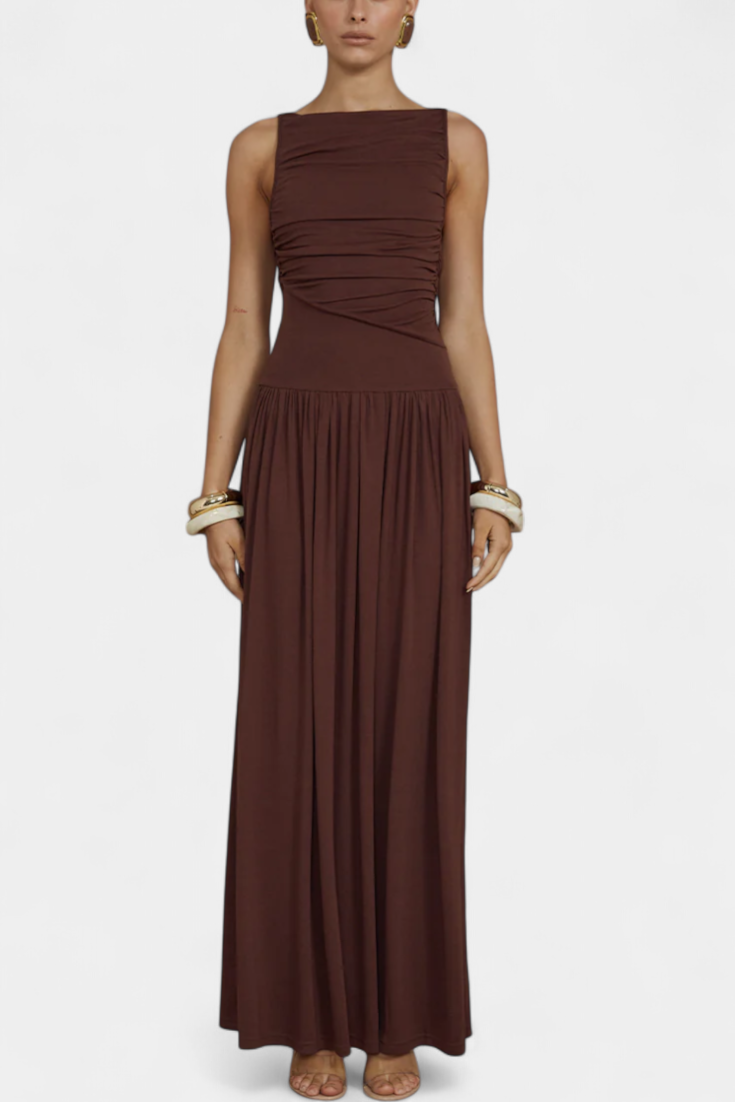 Maddy Vestido Maxi sin Mangas